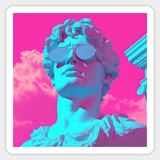 Vaporwave Aesthetic Statue Sticker